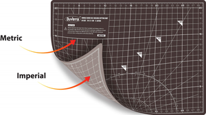 Dark Slate Gray DUVERRA Professional Cutting Mat A3 Self-Healing 5 Layers Double Sided Durable Non-Slip PVC - Imperial - Inchs / Metric - cm/mm – 17 Inch x 11 Inch / 44cm x 29 cm – Carnation Pink/Royal Purple/Black/Grey DUVERRA