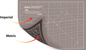 Light Slate Gray DUVERRA Professional Cutting Mat A3 Self-Healing 5 Layers Double Sided Durable Non-Slip PVC - Imperial - Inchs / Metric - cm/mm – 17 Inch x 11 Inch / 44cm x 29 cm – Carnation Pink/Royal Purple/Black/Grey DUVERRA