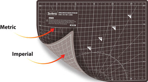 Dark Slate Gray DUVERRA Professional Cutting Mat A3 Self-Healing 5 Layers Double Sided Durable Non-Slip PVC - Imperial - Inchs / Metric - cm/mm – 17 Inch x 11 Inch / 44cm x 29 cm – Carnation Pink/Royal Purple/Black/Grey DUVERRA