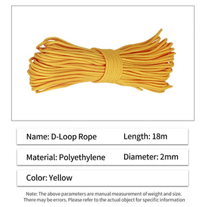 Goldenrod SPG D Loop Rope – 18m Durable Nylon Bowstring Release Cord SPG