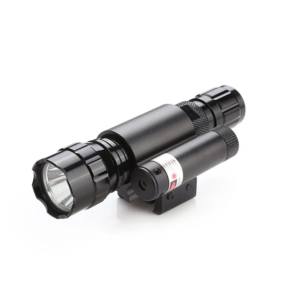 Detachable Red & Green Laser Flashlight Sight for Outdoor Use