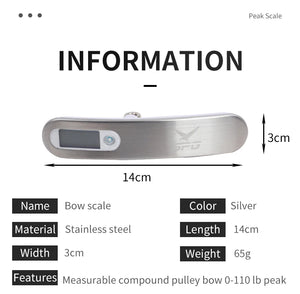 Dark Slate Gray SPG Digital Bow Scale – Stainless Steel Handheld Draw Weight Scale SPG