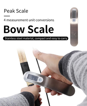 Dark Gray SPG Digital Bow Scale – Stainless Steel Handheld Draw Weight Scale SPG