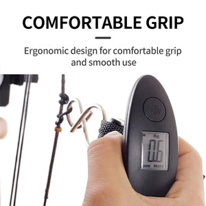 Tan SPG Digital Bow Scale ā Portable Archery Draw Weight Measuring Tool SPG