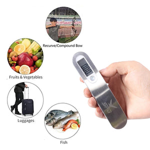 Light Gray SPG Digital Bow Scale – Stainless Steel Handheld Draw Weight Scale SPG