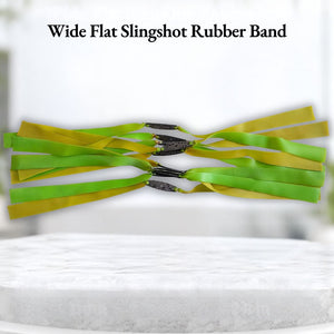 White Smoke Double Color Wide Flat Slingshot Rubber Band 1mm 2.5cm x 24cm XPULT