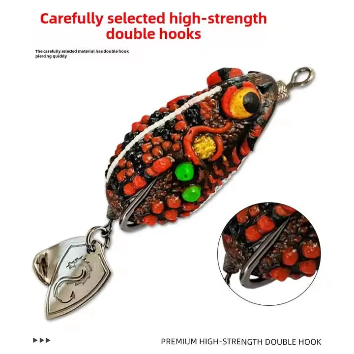 Double Hook Thunder Frog Soft Fishing Lure – Bionic Silicone