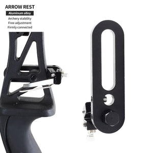 Dark Slate Gray SPG JT923 Recurve Bow Magnetic Double Supporting Arm Arrow Rest SPG