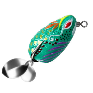 White Smoke Double Sequins Frog Fishing Lure 3.5cm 5.7g ā Colorful MARKSMAN