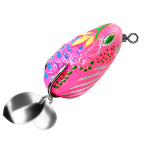 White Smoke Double Sequins Frog Fishing Lure 3.5cm 5.7g ā Colorful MARKSMAN