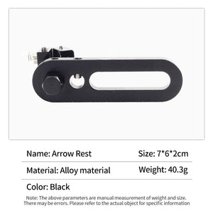 Dark Slate Gray SPG JT923 Recurve Bow Magnetic Double Supporting Arm Arrow Rest SPG