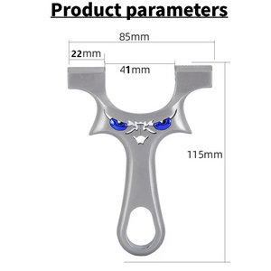 Dark Gray Dragon Teeth Quick Press Tie Free Slingshot MARKSMAN