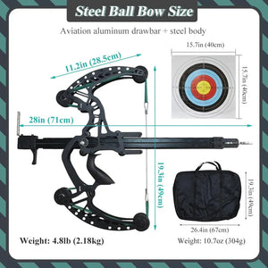 White Smoke High Precision Dual-Purpose Continuous Composite Bow MARKSMAN