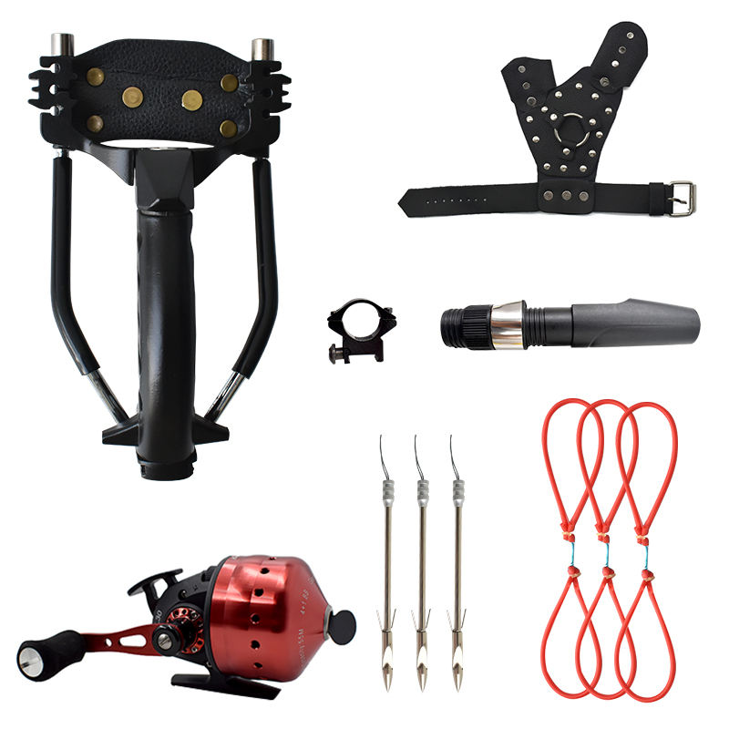 Tan Popular Stainless Steel Strong Magnetic Slingshot with Outdoor Strong Durable Fishing Slingshot Package INDIAN SLINGSHOT