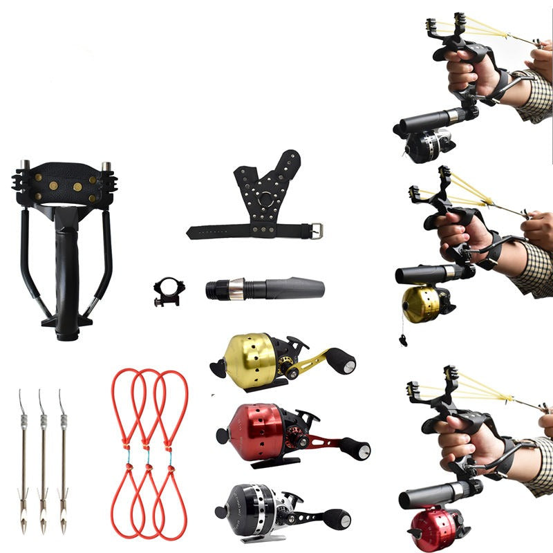 Bisque Popular Stainless Steel Strong Magnetic Slingshot with Outdoor Strong Durable Fishing Slingshot Package INDIAN SLINGSHOT