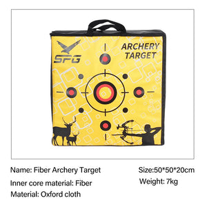 Dark Slate Gray SPG EVA Archery Target Board 50×50×5cm | High-Density Foam Block SPG