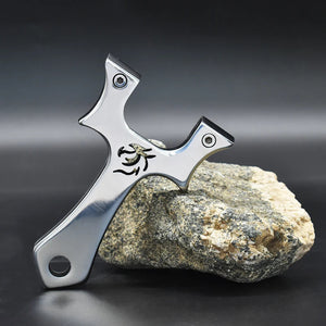 Dark Slate Gray Eagle Head Stainless Steel Slingshot INDIAN SLINGSHOT