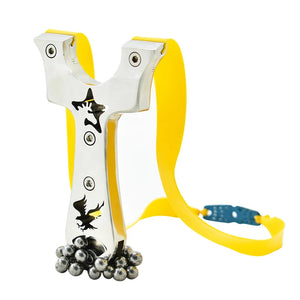 Beige Eagle Stallion Stainless Steel Magnetic Slingshot INDIAN SLINGSHOT