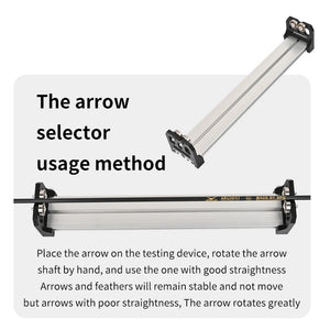 Lavender SPG Extended Arrow Selection Tool – Aluminium Alloy Archery Spinner SPG