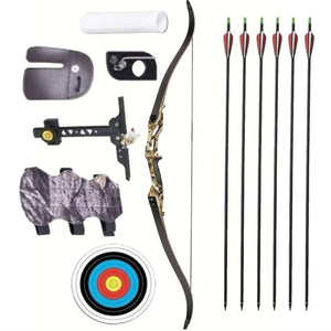 Light Gray Junxing F179A Recurve Bow for Target Shooting and Gaming INDIAN SLINGSHOT