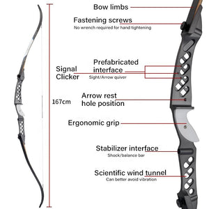 Lavender SPG F2 Right-Handed Takedown Recurve Bow – 68 Inch Metal Riser with Maple Limbs & Full Archery Set SPG