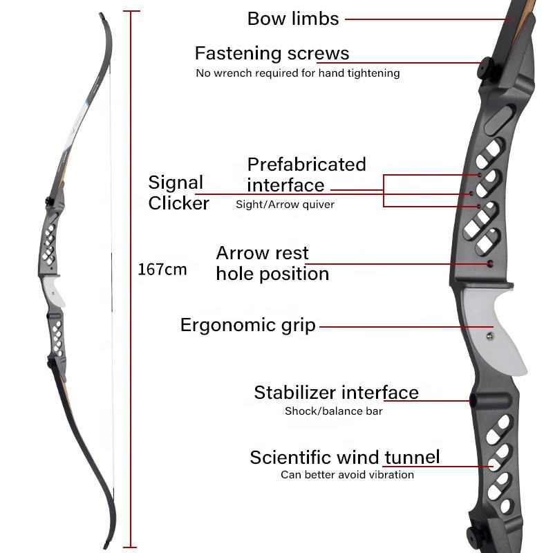 Lavender SPG F2 Right-Handed Takedown Recurve Bow – 68 Inch Metal Riser with Maple Limbs & Full Archery Set SPG