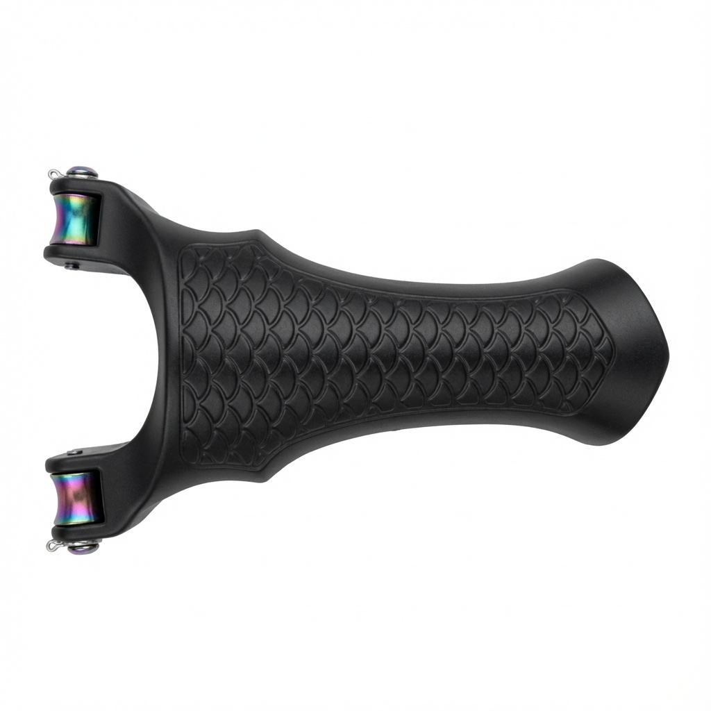 White Smoke FISH SCALE GRIP Handle Slingshot INDIAN SLINGSHOT