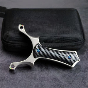 Dark Slate Gray Stainless Steel CarbonArc Slingshot INDIAN SLINGSHOT