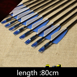 Tan Fiberglass Arrows for Target Shooting Fishing Accessories INDIAN SLINGSHOT