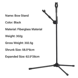 Lavender SPG Fiberglass Folding Recurve Bow Stand – Lightweight & Durable SPG
