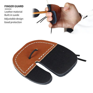 Sienna SPG Finger Guard Leather Archery Tab – Comfortable Protective Gear SPG