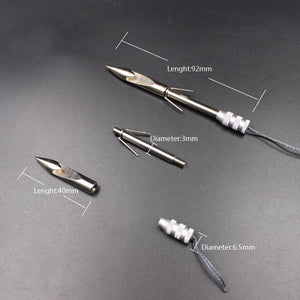 Dim Gray Short Stainless Steel Basic Fishing Darts MARKSMAN