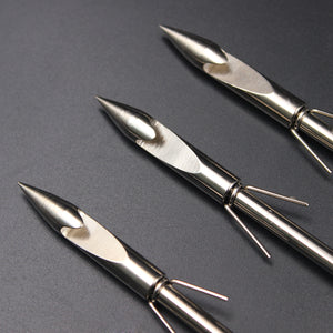 Dim Gray Short Stainless Steel Basic Fishing Darts MARKSMAN