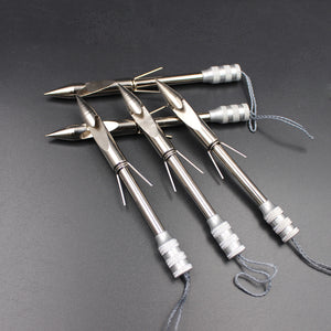 Dim Gray Short Stainless Steel Basic Fishing Darts MARKSMAN