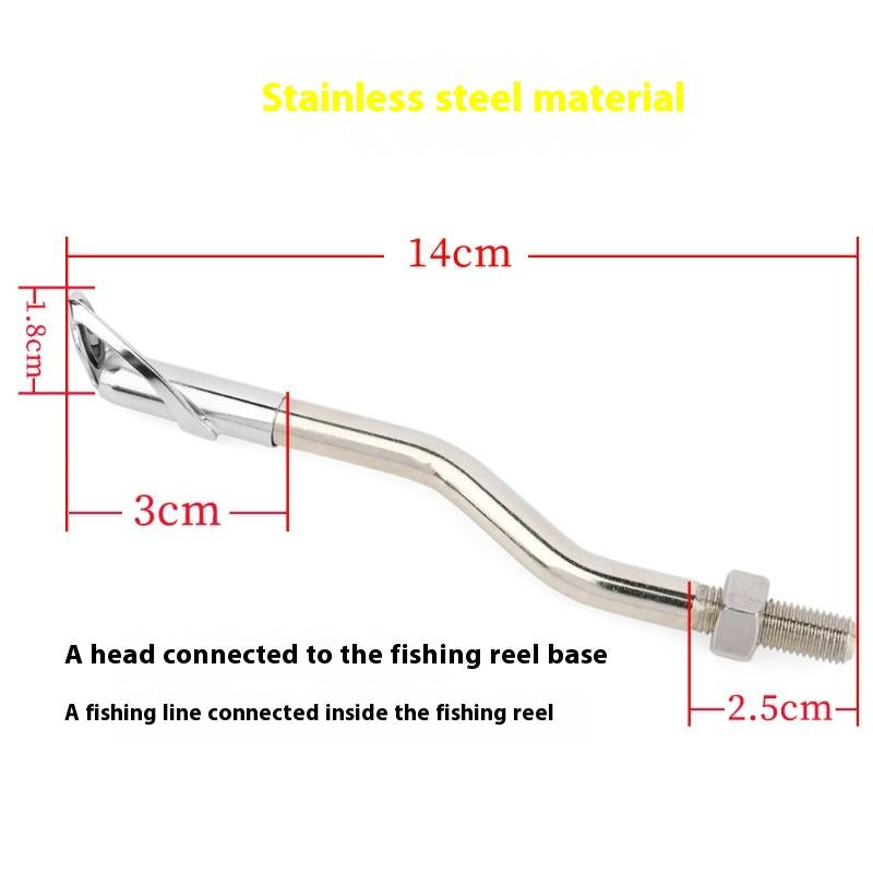 White Smoke Stainless Steel Fishing Reel Guide Rod MARKSMAN
