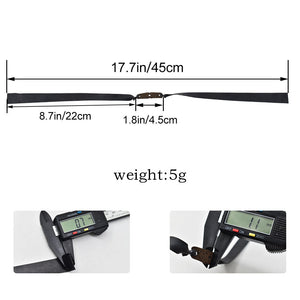 Dark Slate Gray Box of 10 Pieces 0.7mm High-Quality Black Butterfly Slingshot Flat Bands – Slingshot Accessories for Outdoor Games INDIAN SLINGSHOT