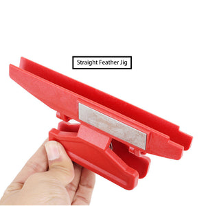 White Smoke Sanlida® Fletching Jig – Adjustable Arrow Shaft Feather Placement Tool SANLIDA