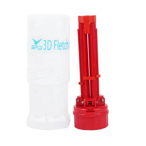 White Smoke SPG Fletching Jig — Adjustable ABS Arrow Feather Alignment Tool SPG