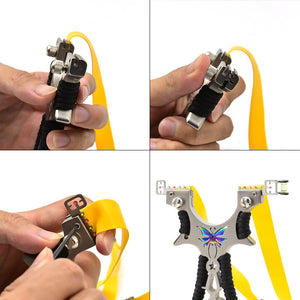 Rosy Brown Flying Star Butterfly Stainless Steel Slingshot MARKSMAN