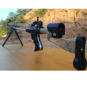 Dim Gray Powerful Flymar Slingshot Rifle With Mechanical Aiming Convenient and Accurate Flymar Slingshot Rifle MARKSMAN