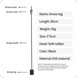 Dark Slate Gray SPG Foam Tip Fiberglass Arrow – Safe EVA Archery Tag Arrow 88cm SPG