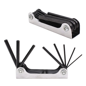 Light Gray SPG Fold-Up Allen Wrench Set – 8-in-1 Archery Tuning Tool SPG