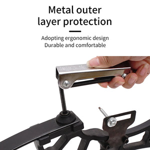 Dark Slate Gray SPG Fold-Up Allen Wrench Set – 8-in-1 Archery Tuning Tool SPG