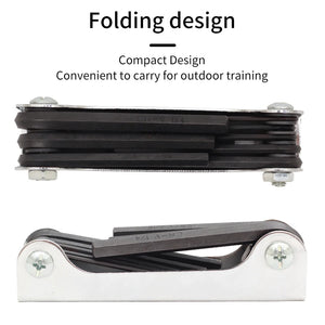 Lavender SPG Fold-Up Allen Wrench Set – 8-in-1 Archery Tuning Tool SPG