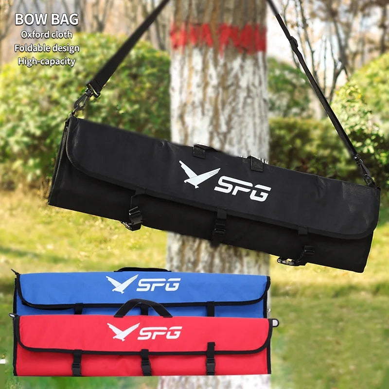 Dark Khaki SPG Foldable Bow Bag Oxford Cloth | Recurve Takedown Bow Case SPG