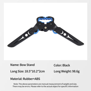 White Smoke SPG GJ816 Foldable Compound Bow Stand – Portable Rubber ABS Bow Holder SPG