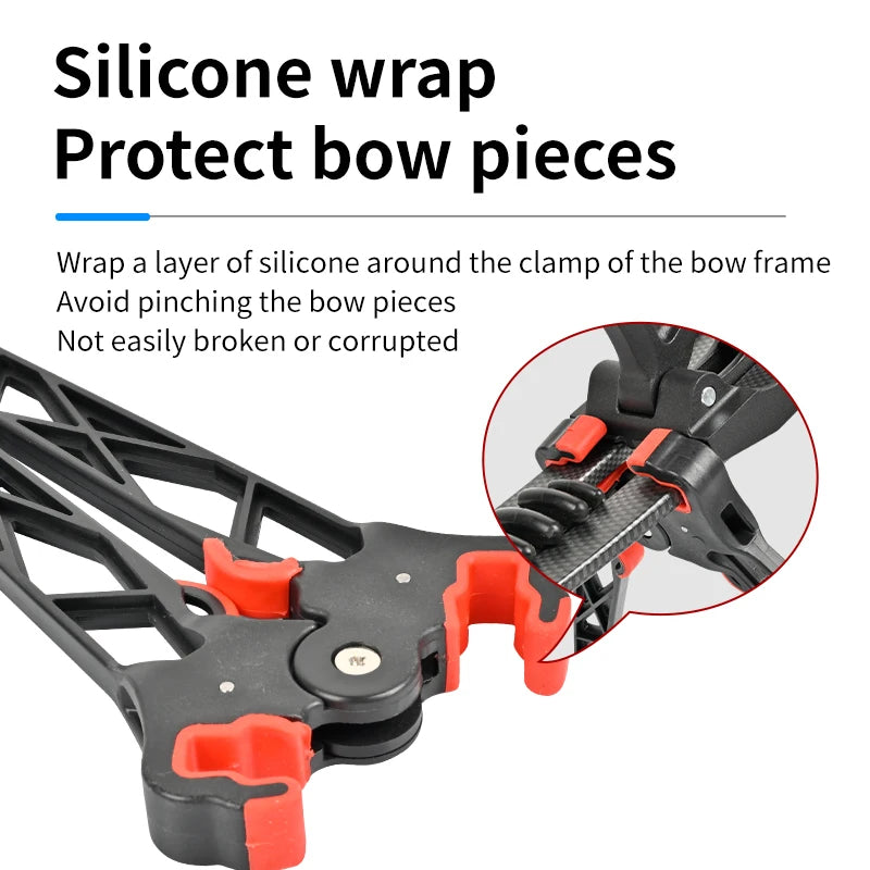 Dark Slate Gray SPG Folding Compound Bow Stand – Lightweight Silicone & ABS Holder SPG