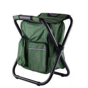 White Smoke Portable Folding Fishing Chair with Cooler Backpack INDIAN SLINGSHOT