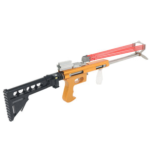 Dark Slate Gray New Folding Slingshot with 16 Strand Rubber Band Red Laser Powerful Slingshot MARKSMAN