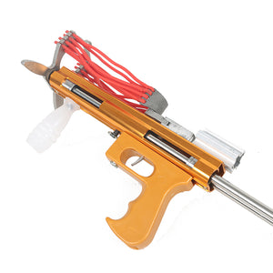 Sandy Brown New Folding Slingshot with 16 Strand Rubber Band Red Laser Powerful Slingshot MARKSMAN